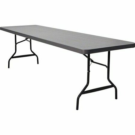 ICEBERG Table, Folding, Industrial, 1000 lb Cap, 30inx96in, Charcoal ICE65537